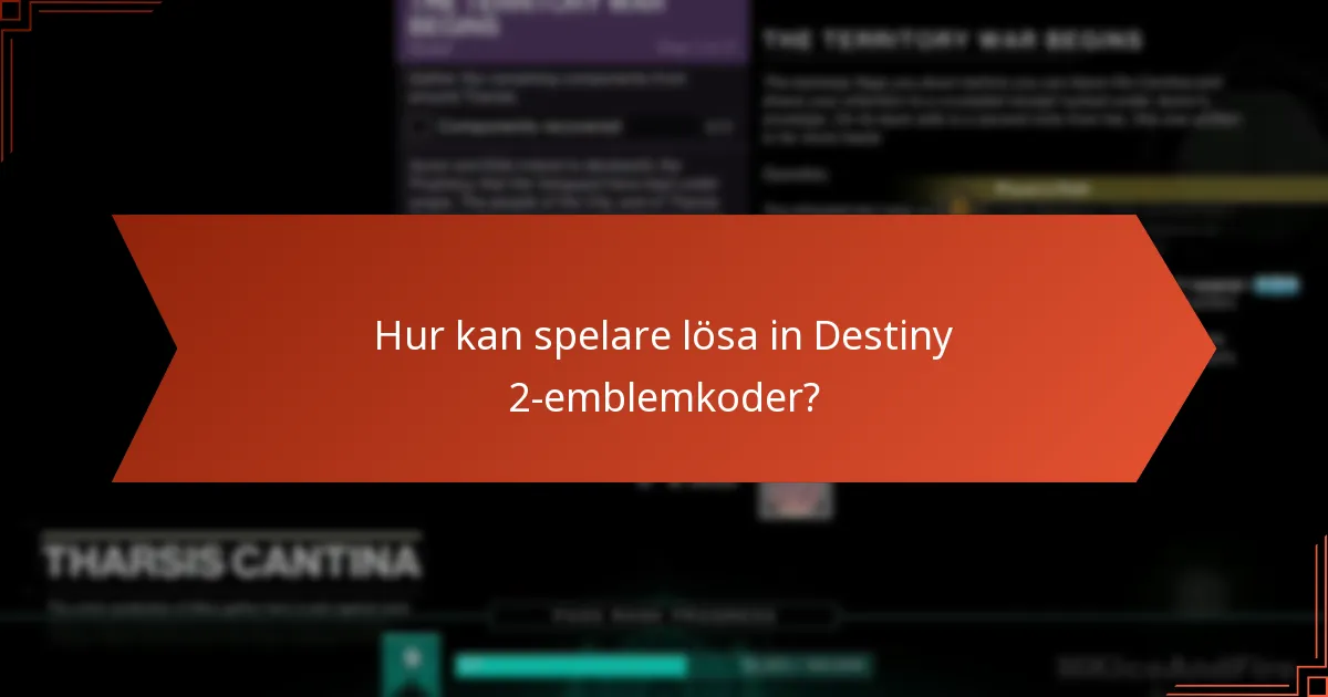 Var kan man hitta aktuella Destiny 2-emblemkoder?
