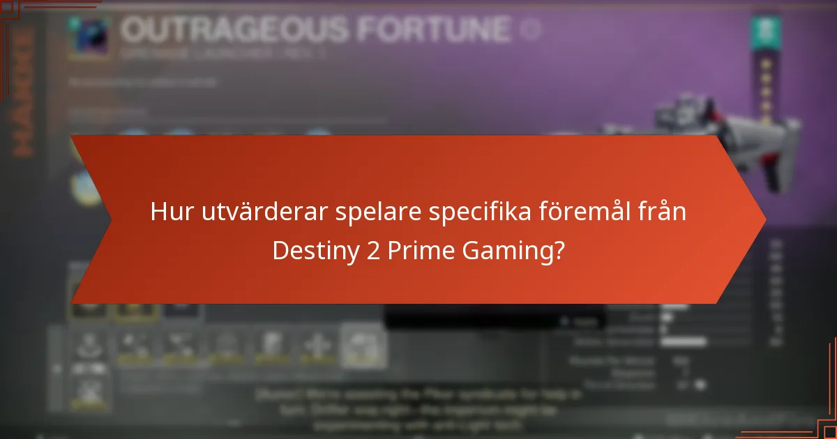 Vad är den övergripande tillfredsställelsen med Destiny 2 Prime Gaming-erbjudanden?